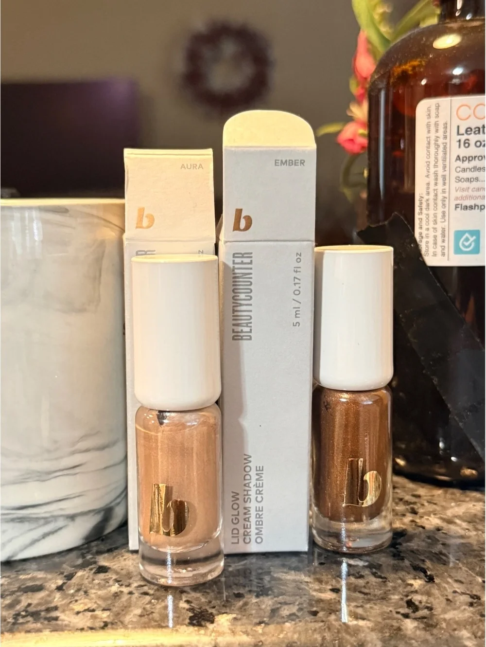 Beautycounter Lip Glow Creme in Aura and Ember Shades